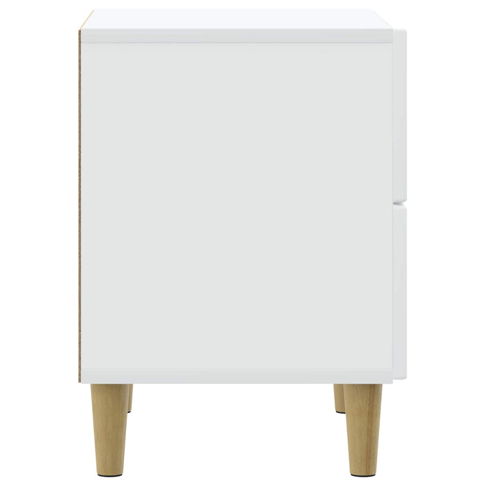 Dulap de noapte cu sertar Alb 43 x 34,5 x 48 cm Lemn prelucrat - WALTI WALTI