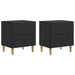 Dulap de noapte 2 pcs Negru 43 x 34,5 x 48 cm Lemn prelucrat - WALTI WALTI