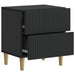 Dulap de noapte 2 pcs Negru 43 x 34,5 x 48 cm Lemn prelucrat - WALTI WALTI
