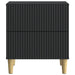 Dulap de noapte 2 pcs Negru 43 x 34,5 x 48 cm Lemn prelucrat - WALTI WALTI