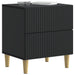 Dulap de noapte 2 pcs Negru 43 x 34,5 x 48 cm Lemn prelucrat - WALTI WALTI