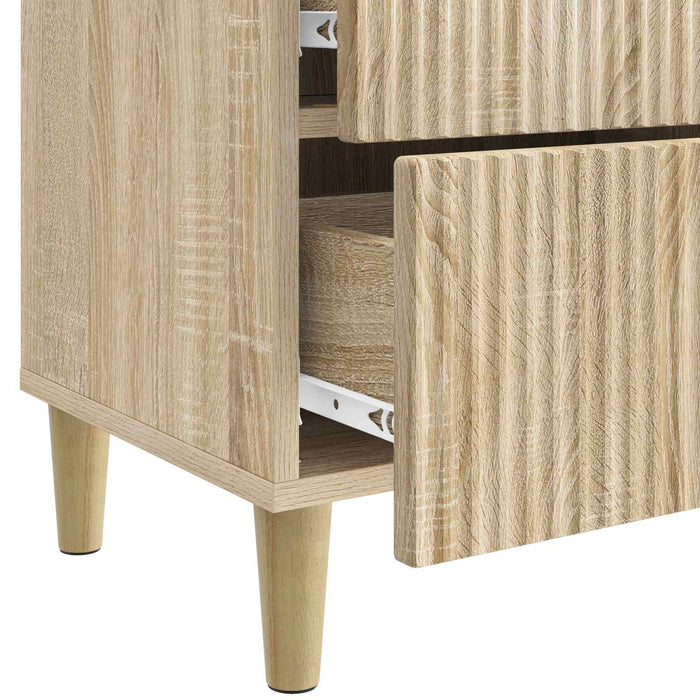Dulap de noapte cu sertar 2 pcs Stejar Sonoma 43 x 34,5 x 48 cm - WALTI WALTI