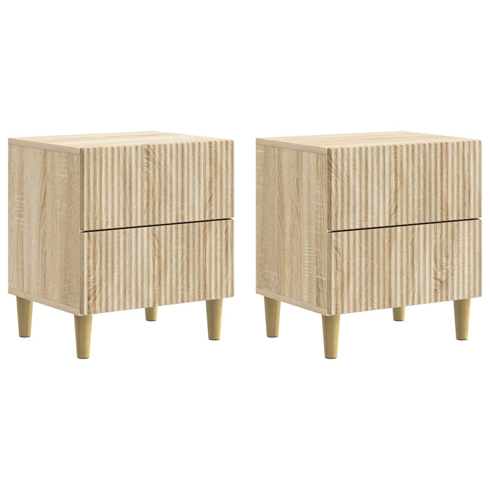 Dulap de noapte cu sertar 2 pcs Stejar Sonoma 43 x 34,5 x 48 cm - WALTI WALTI