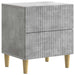 Dulap de noapte Gri Beton 43 x 34,5 x 48 cm Lemn prelucrat - WALTI WALTI