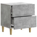 Dulap de noapte Gri Beton 43 x 34,5 x 48 cm Lemn prelucrat - WALTI WALTI