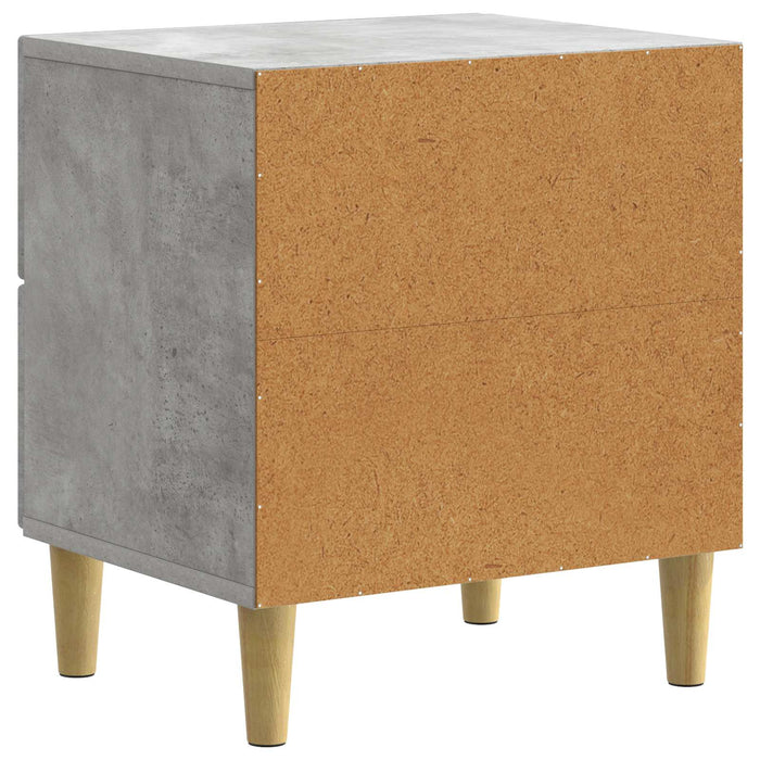 Dulap de noapte Gri Beton 43 x 34,5 x 48 cm Lemn prelucrat - WALTI WALTI