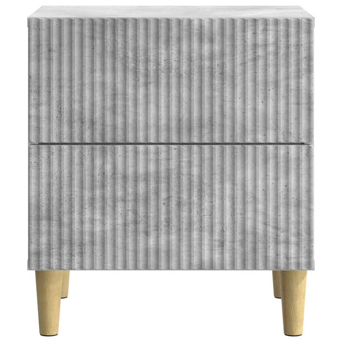 Dulap de noapte Gri Beton 43 x 34,5 x 48 cm Lemn prelucrat - WALTI WALTI