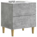 Dulap de noapte Gri Beton 43 x 34,5 x 48 cm Lemn prelucrat - WALTI WALTI