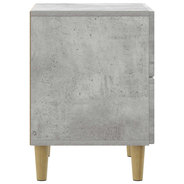Dulap de noapte Gri Beton 43 x 34,5 x 48 cm Lemn prelucrat - WALTI WALTI
