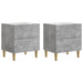 Dulap de noapte cu sertar 2 pcs Gri Beton 43 x 34,5 x 48 cm - WALTI WALTI