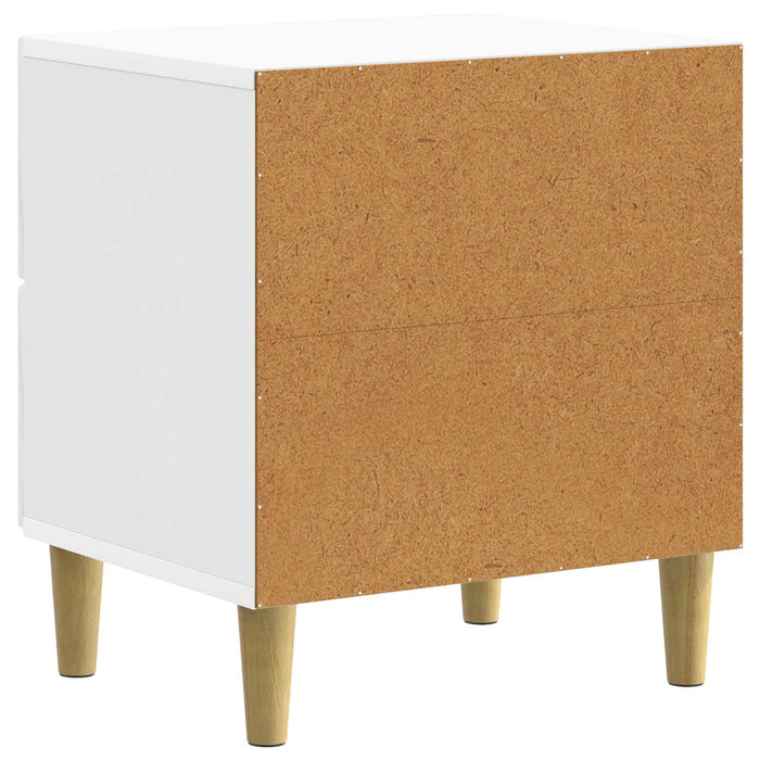 Dulap de noapte cu sertar Alb foarte lucios 43 x 34,5 x 48 cm - WALTI WALTI