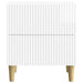 Dulap de noapte cu sertar Alb foarte lucios 43 x 34,5 x 48 cm - WALTI WALTI