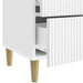 Dulap de noapte 2 pcs Alb foarte lucios 43 x 34,5 x 48 cm - WALTI WALTI
