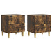 Dulap de noapte 2 pcs Stejar fumuriu 43 x 34,5 x 48 cm - WALTI WALTI