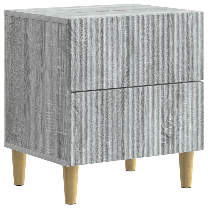 Dulap de noapte Sonoma gri 43 x 34,5 x 48 cm Lemn prelucrat - WALTI WALTI