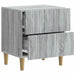 Dulap de noapte Sonoma gri 43 x 34,5 x 48 cm Lemn prelucrat - WALTI WALTI