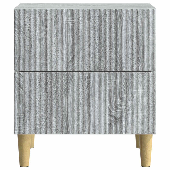 Dulap de noapte Sonoma gri 43 x 34,5 x 48 cm Lemn prelucrat - WALTI WALTI