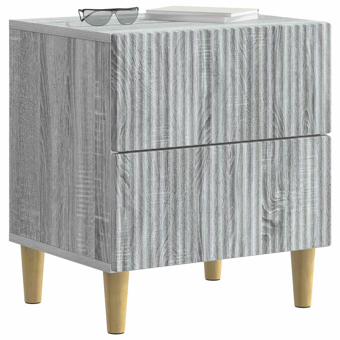 Dulap de noapte Sonoma gri 43 x 34,5 x 48 cm Lemn prelucrat - WALTI WALTI