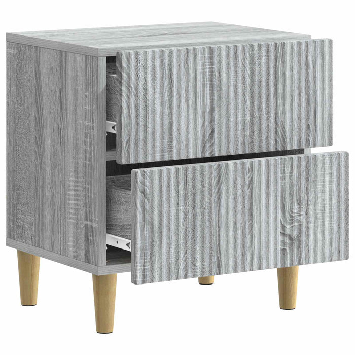 Dulap de noapte cu sertar 2 pcs Sonoma gri 43 x 34,5 x 48 cm - WALTI WALTI