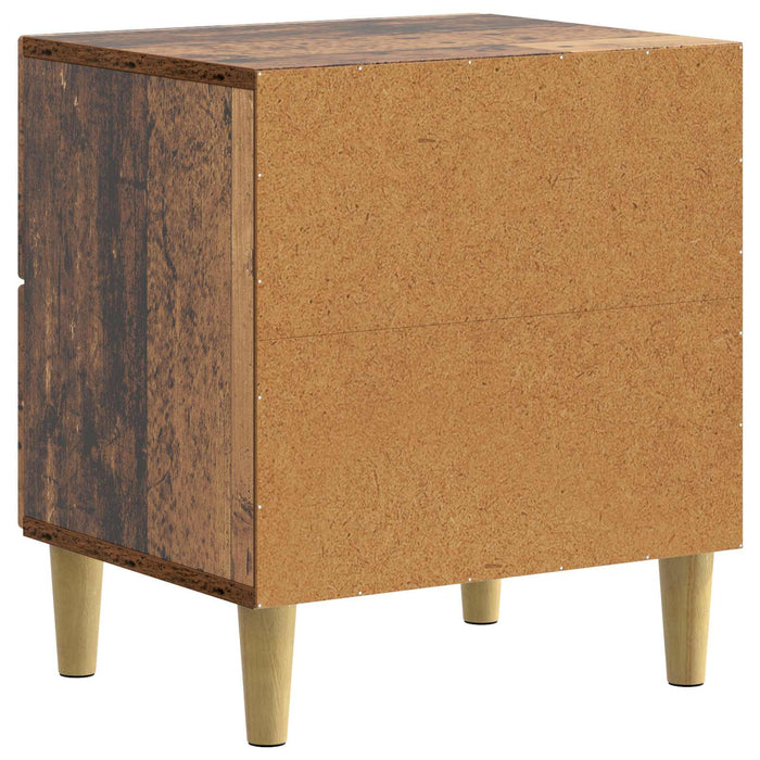 Dulap de noapte cu sertar 2 pcs Lemn vechi 43 x 34,5 x 48 cm - WALTI WALTI