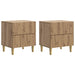 Dulap de noapte 2 pcs Stejar Artizanal 43 x 34,5 x 48 cm - WALTI WALTI