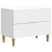 Dulap de noapte cu sertar Alb 62 x 34,5 x 48 cm Lemn prelucrat - WALTI WALTI