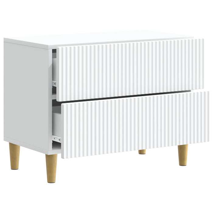 Dulap de noapte cu sertar Alb 62 x 34,5 x 48 cm Lemn prelucrat - WALTI WALTI
