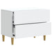 Dulap de noapte cu sertar Alb 62 x 34,5 x 48 cm Lemn prelucrat - WALTI WALTI