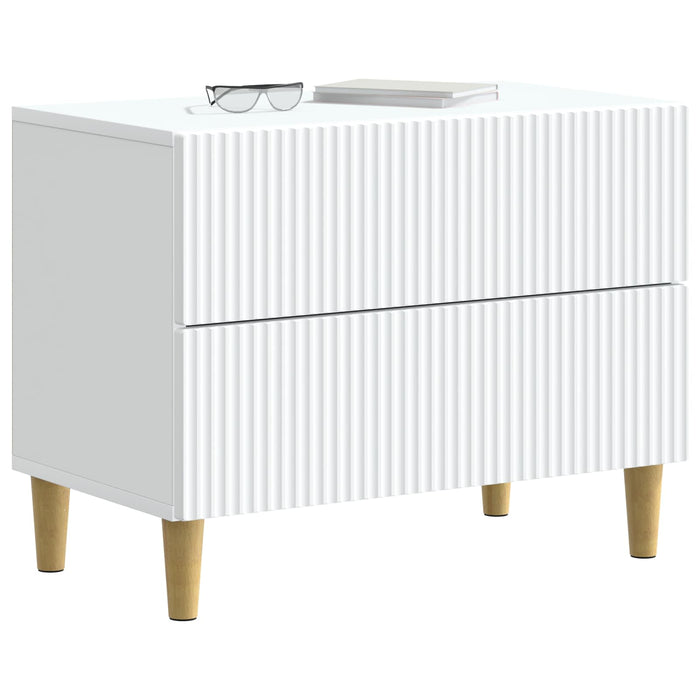 Dulap de noapte cu sertar Alb 62 x 34,5 x 48 cm Lemn prelucrat - WALTI WALTI