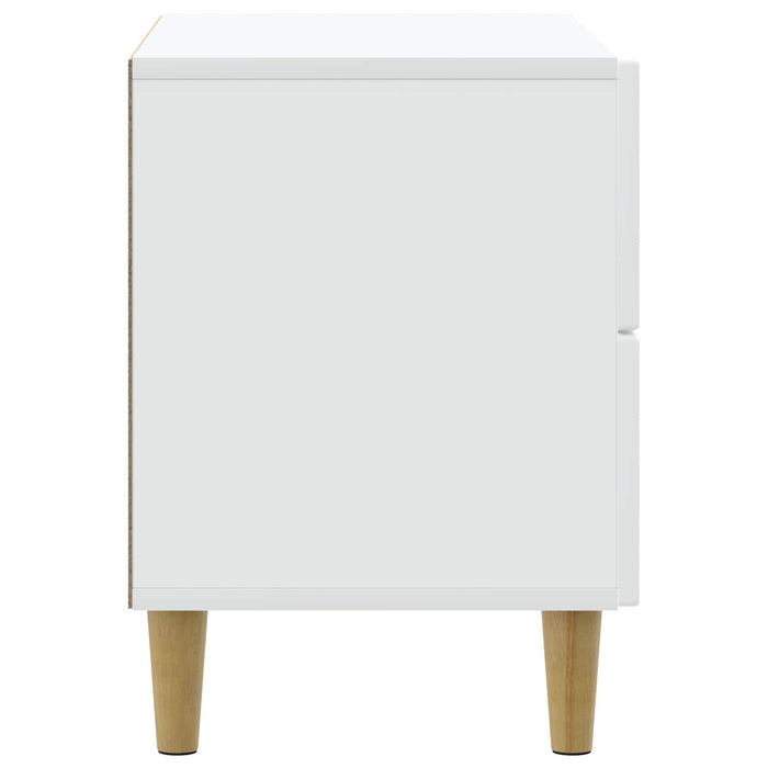 Dulap de noapte cu sertar Alb 62 x 34,5 x 48 cm Lemn prelucrat - WALTI WALTI