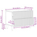 Dulap de noapte cu sertar Alb 62 x 34,5 x 48 cm Lemn prelucrat - WALTI WALTI