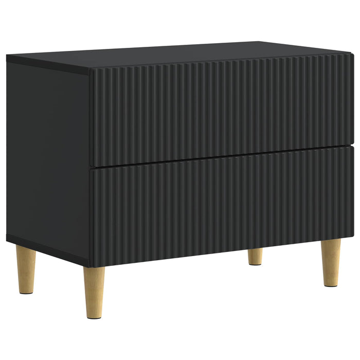 Dulap de noapte Negru 62 x 34,5 x 48 cm Lemn prelucrat - WALTI WALTI