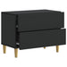 Dulap de noapte Negru 62 x 34,5 x 48 cm Lemn prelucrat - WALTI WALTI
