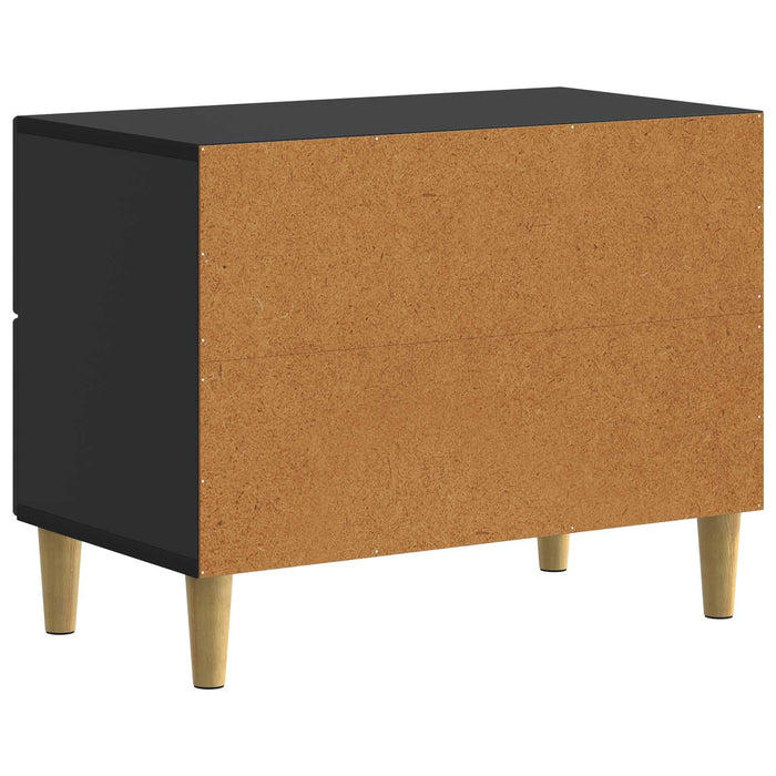 Dulap de noapte Negru 62 x 34,5 x 48 cm Lemn prelucrat - WALTI WALTI