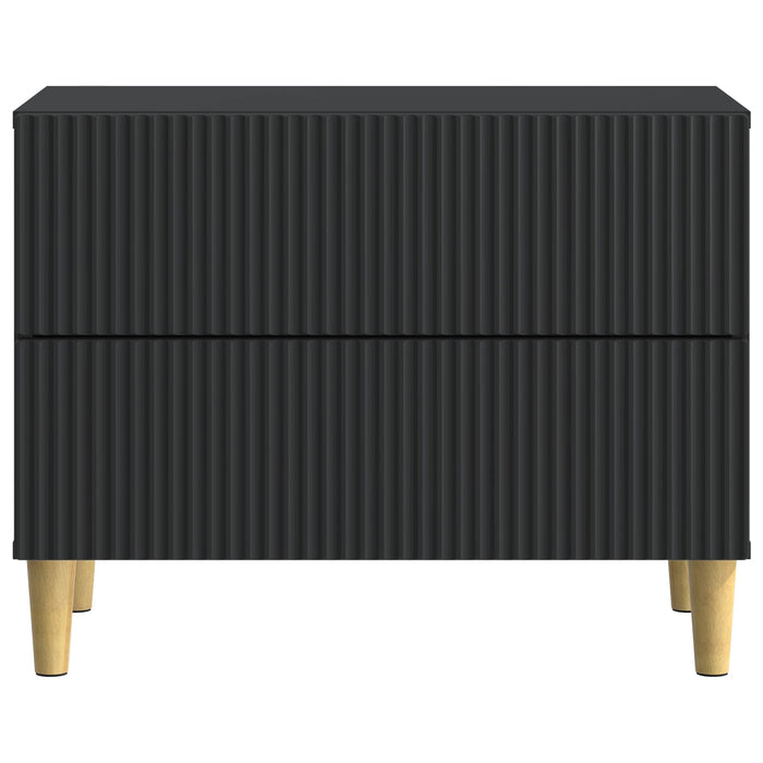 Dulap de noapte Negru 62 x 34,5 x 48 cm Lemn prelucrat - WALTI WALTI