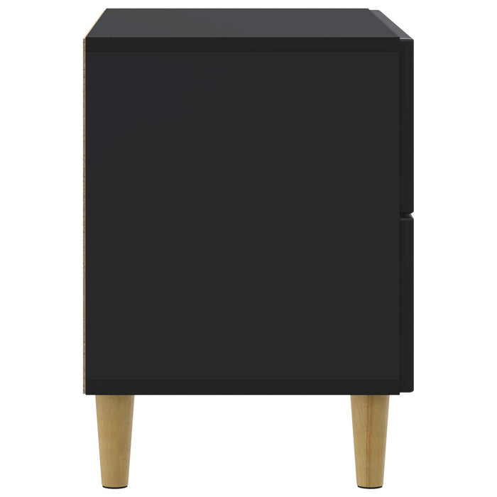 Dulap de noapte Negru 62 x 34,5 x 48 cm Lemn prelucrat - WALTI WALTI