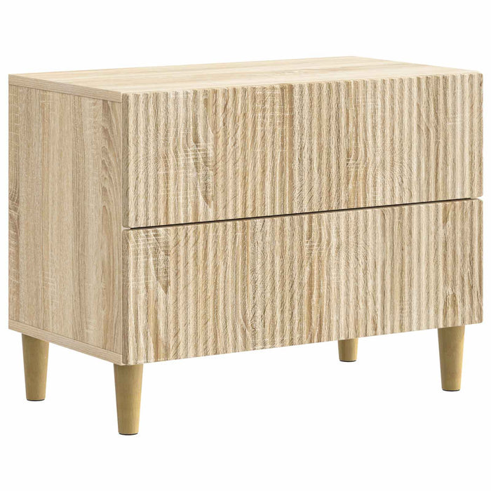 Dulap de noapte Stejar Sonoma 62 x 34,5 x 48 cm Lemn prelucrat - WALTI WALTI