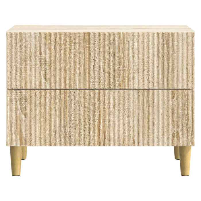 Dulap de noapte Stejar Sonoma 62 x 34,5 x 48 cm Lemn prelucrat - WALTI WALTI