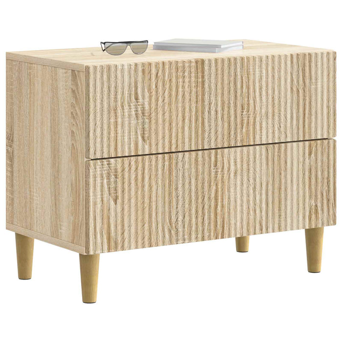 Dulap de noapte Stejar Sonoma 62 x 34,5 x 48 cm Lemn prelucrat - WALTI WALTI