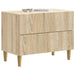 Dulap de noapte Stejar Sonoma 62 x 34,5 x 48 cm Lemn prelucrat - WALTI WALTI