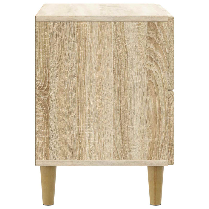 Dulap de noapte Stejar Sonoma 62 x 34,5 x 48 cm Lemn prelucrat - WALTI WALTI