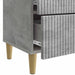 Dulap de noapte Gri Beton 62 x 34,5 x 48 cm Lemn prelucrat - WALTI WALTI