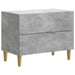 Dulap de noapte Gri Beton 62 x 34,5 x 48 cm Lemn prelucrat - WALTI WALTI