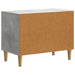 Dulap de noapte Gri Beton 62 x 34,5 x 48 cm Lemn prelucrat - WALTI WALTI