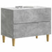 Dulap de noapte Gri Beton 62 x 34,5 x 48 cm Lemn prelucrat - WALTI WALTI