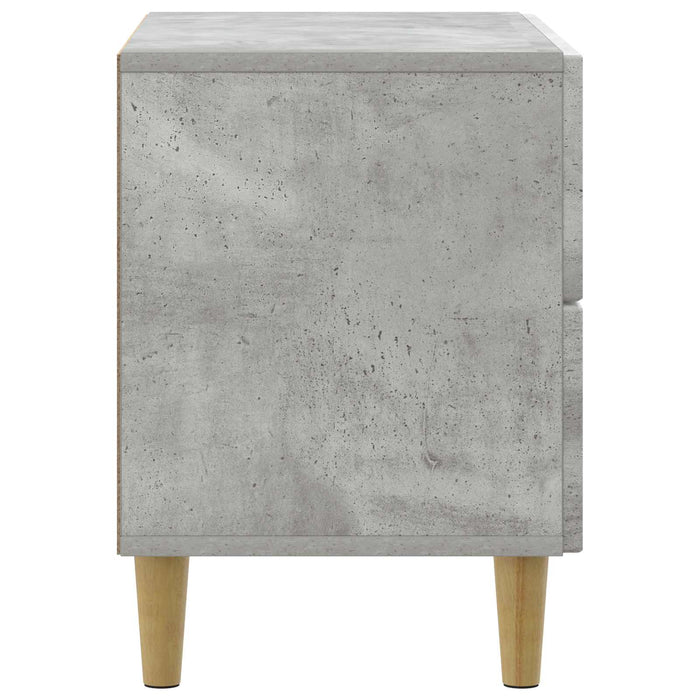 Dulap de noapte Gri Beton 62 x 34,5 x 48 cm Lemn prelucrat - WALTI WALTI