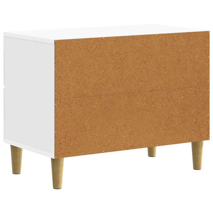Dulap de noapte cu sertar Alb foarte lucios 62 x 34,5 x 48 cm - WALTI WALTI