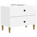 Dulap de noapte cu sertar Alb foarte lucios 62 x 34,5 x 48 cm - WALTI WALTI