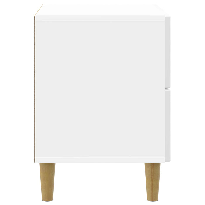 Dulap de noapte cu sertar Alb foarte lucios 62 x 34,5 x 48 cm - WALTI WALTI