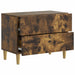 Dulap de noapte Stejar fumuriu 62 x 34,5 x 48 cm Lemn prelucrat - WALTI WALTI
